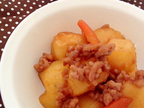 フライパンで作る*ひき肉じゃが♪